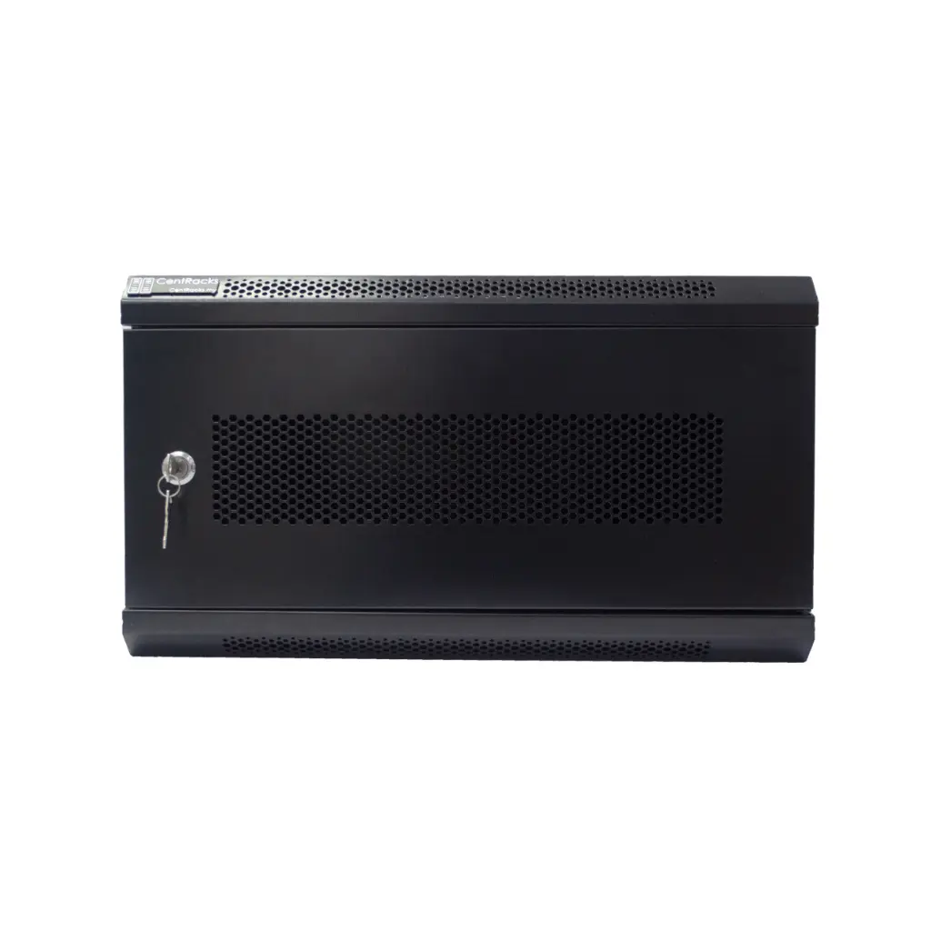 [CM6UB400] CentRacks 6U (40cm x 30cm x 53cm) Wall Mount Server Rack (Perforated, Black)